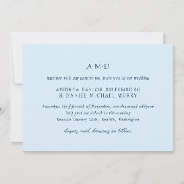 Invitación Andrea Sky Elegant Wedding