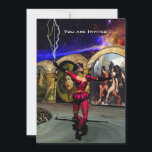 Invitación ANDROID BALLET, Black Red Blue Science Ficción<br><div class="desc">Colorido marco de animación de nuestra película de ciencia ficción HYPERION WORLD trabaja en progreso. Android Nanotech - Xenia 05- se acerca a una misteriosa y surrealista sala de baile. Pueden ver los extractos del trabajo cinematográfico en curso en: htttp://www.webalice.it/baldesign3d.Bulgan y Alessandro Lumini diseño 3D y animación Florencia-Italia.</div>