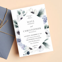 Anemone Winter White Floral Boda