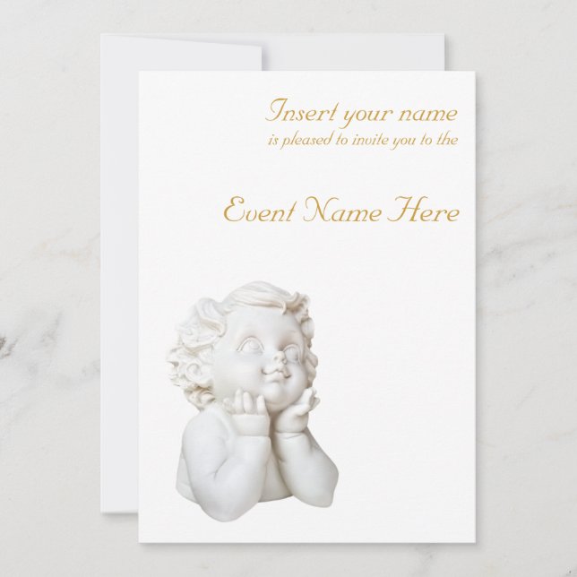Invitación Ángel blanco (Anverso)