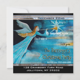 Invitación Angel Comparte La Noticia De Fiesta De Navidades E