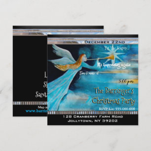 Invitación Angel Comparte La Noticia De Fiesta De Navidades E