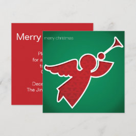 Invitación Ángel de corte moderno