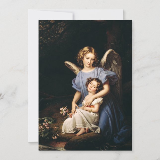 Invitación Ángel de Guardian por Joseph Karl Stieler (Anverso)