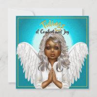 Ángel de oración afroamericano