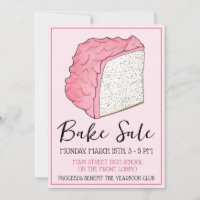 Angel Food Cake Slice Bake Sale postre Social