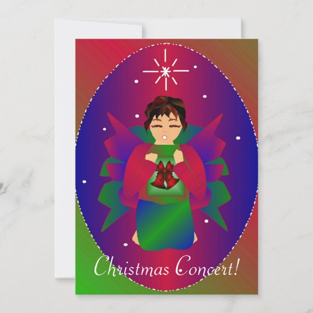 Invitación Ángel III navidades (Anverso)