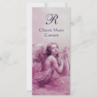 ANGEL JUGANDO LYRA SOBRE LAS NUBES,Monograma