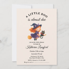 Invitación Ángel lindo en el camino a Baby Shower de Hallowee