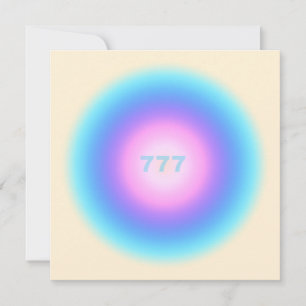 Invitación Angel Números 777 - Buena fortuna