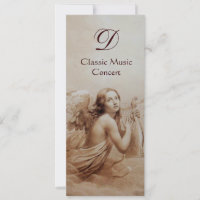 ÁNGEL TOCANDO LA LIRA SOBRE LAS NUBES, Monograma