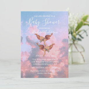 Invitación Ángeles en el cielo                               