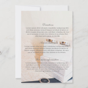 Invitación Anillo de Bodas románticos - banda Boda - Direccio