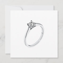 Invitación Anillo de Compromiso de Diamante
