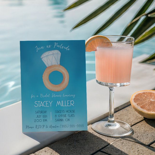 Invitación Anillo de Compromiso Fiesta junto a la Piscina Des (Subido por el creador)