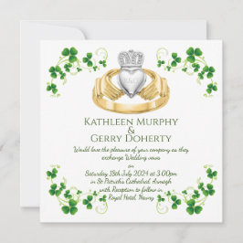 Invitación Anillo tradicional irlandés de ruedas y rocas de c