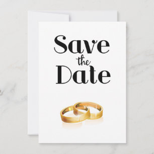 Invitación Anillos de boda Save the Date