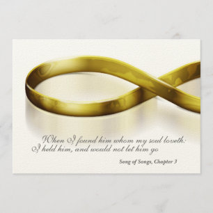 Invitación Anillos de Infinito de Oro