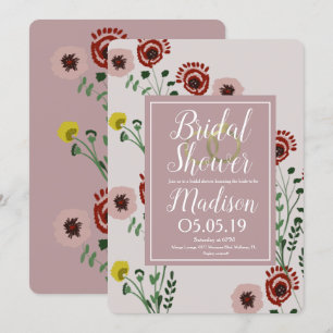 Invitación Anillos de papel de aluminio vintage para ducha de