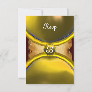 Invitación ANILLOS MÁGICOS ,pergamino de MONOGRAM gema amaril