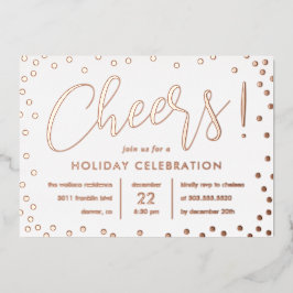 Invitación animada para fiestas de Relieve metaliz