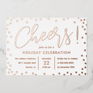 Invitación animada para fiestas de Relieve metaliz