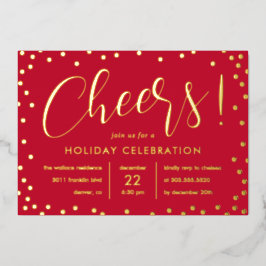 Invitación animada para fiestas de Relieve metaliz