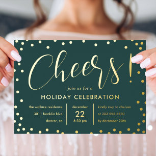Invitación animada para fiestas de Relieve metaliz