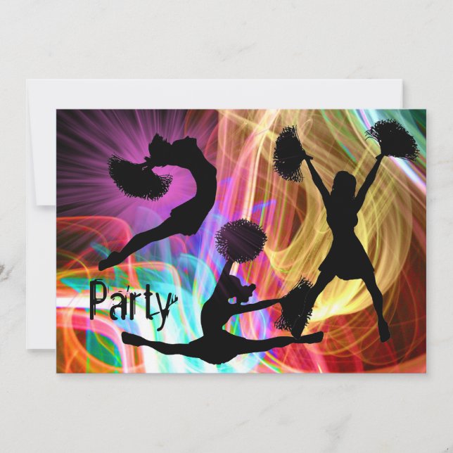 Invitación Animadores en show láser eléctrico (Anverso)