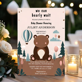 Invitación Animal Cub Boho Podemos Esperar A Baby Shower