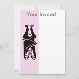 Invitación Animal de fiesta -  Loco por murciélagos -Hallowee