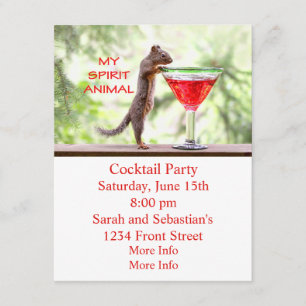 Invitación Animal de la ardilla