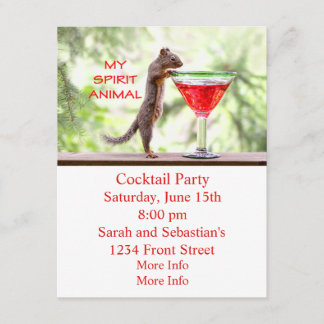 Invitación Animal de la ardilla