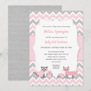 Invitación animal de la fiesta de bienvenida al