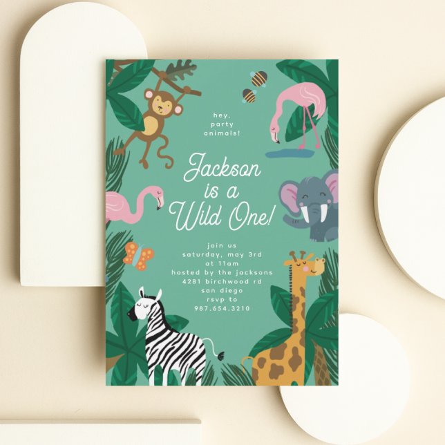 Invitación animal salvaje de un Fiesta (Subido por el creador)