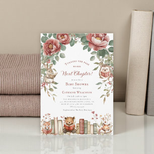 Invitación Animales adorables del bosque para una fiesta de b