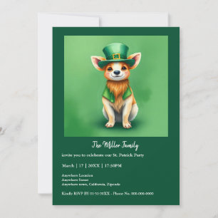 Invitación Animales afortunados disfrazados - Diversión en Sa