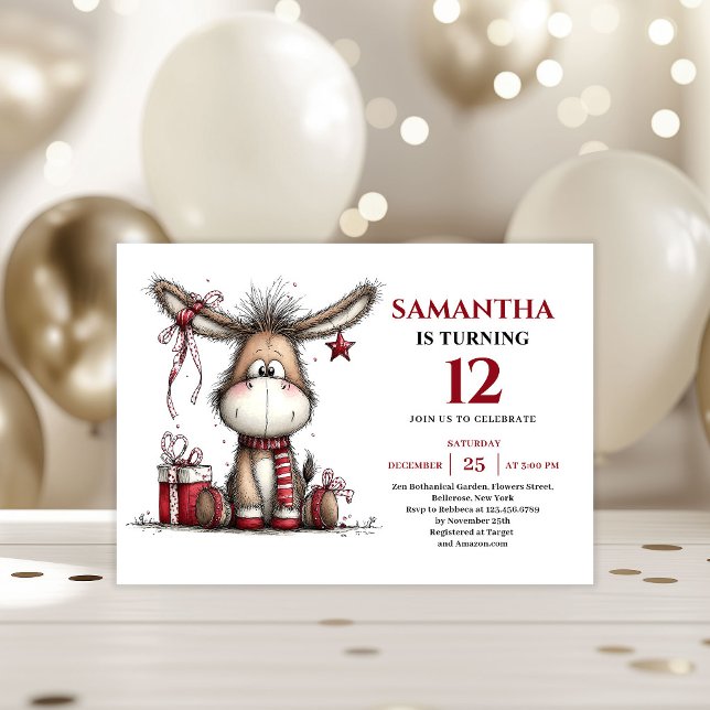 Invitación Animales caprichosos alegres cumpleaños digital pa (Cheerful whimsical animals edit kids birthday invitation

)