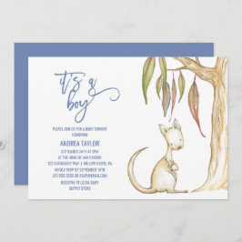 Invitación Animales de Australia | Es un chico Baby Shower