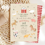 Invitación Animales de granja Boy Gingham Barnyard Birthday I<br><div class="desc">H.A. Una hermosa y nostálgica invitación de cumpleaños de granja. Los hermosos colores pastel rústicos encajan con cualquier estilo fiesta como los Fiestas de rancho,  casa de campo,  zoológico de animales de compañía o animales de granja. Diseñado para coincidir con nuestra colección de temas de Farm Animals.</div>