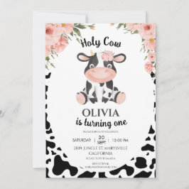 Invitación Animales de la granja de vacas sagradas Barnyard 1