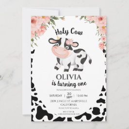 Invitación Animales de la granja de vacas sagradas Barnyard 1