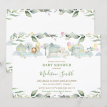 Animales de la jungla coches Chica de Baby Shower 