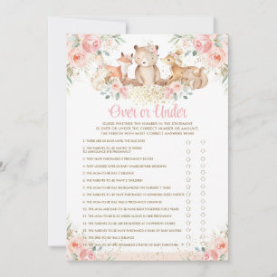 Invitación Animales de Woodland en Rubor vuelan o salen del j