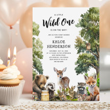 Animales Del Bosque Tiernos Baby Shower
