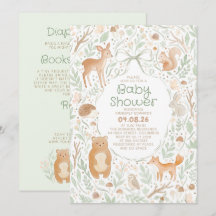 Animales del Bosque y la Madera Baby Shower Todo e