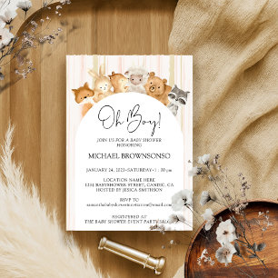 Invitación Animales Divertidos Oh Chico Presupuesto