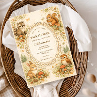 Animales encantados del bosque: Baby Shower