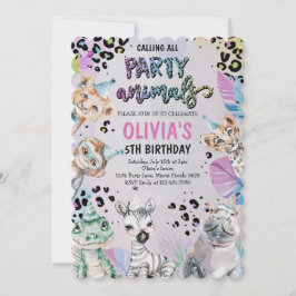 Invitación Animales Fiestas de cumpleaños