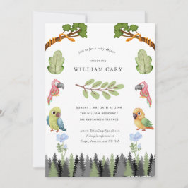 Invitación Animales forestales de Woodland